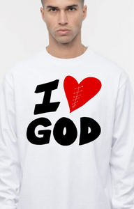 Long Sleeve T-Shirt - I Heart God